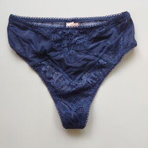 Victoria's Secret Dream Angels High Waist Thong / Panties Navy Blue Size XS  NWT